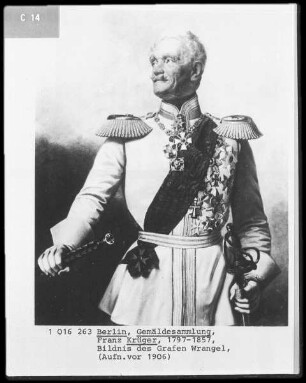 Bildnis des Generalfeldmarschalls Graf Wrangel / General von Wrangel