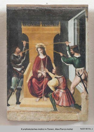 Die fünfzehn Rosenkranzgeheimnisse und der Heilige Thomas von Aquin : Dornenkrönung Christi