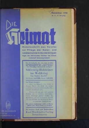 November 1934, Nr. 11, 44. Jahrgang
