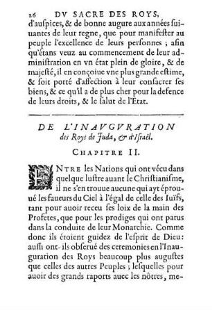 De L'Inavgvration des Roys de Juda, & d'Israël. Chapitre II.
