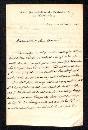 Brief von Lampert