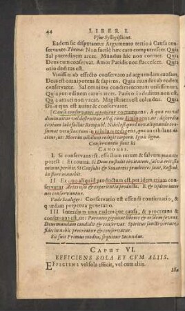 Caput VI. Efficiens Sola Et Cum Aliis.