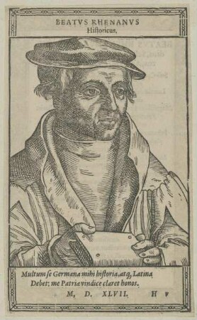 Bildnis des Beatus Rhenanus