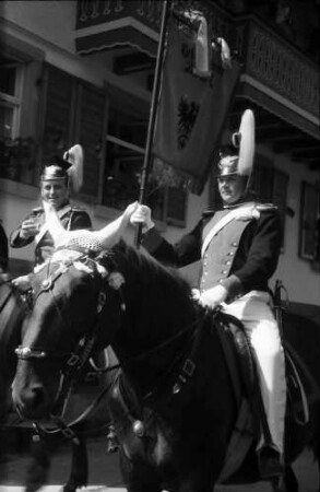 Oberharmersbach: Appell der Badischen Bürgerwehren; Harmersbacher Ulanen