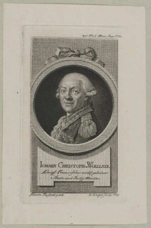 Bildnis des Johann Christoph von Wöllner