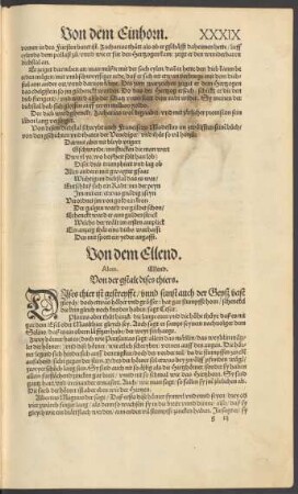 Von dem Ellend. Alces. Ellend.