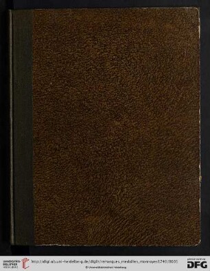 1: Remarques historiques sur les médailles et les monnoyes