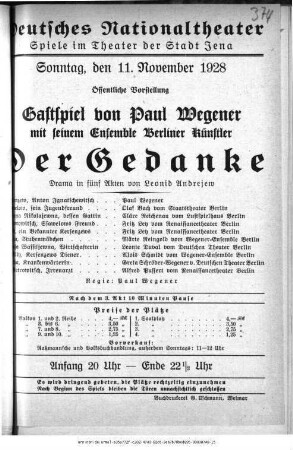 Der Gedanke