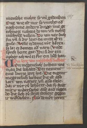 Ein lere von megentlicher luterkeit