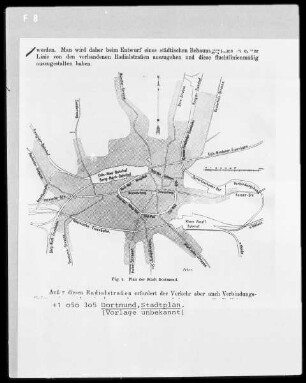Plan der Stadt Dortmund