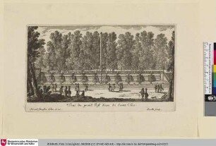 Veue du grand Jest d'eau de Saint Clou