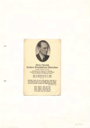 Bieberstein, Victor Heinrich (Freiherr von Marschall von Bieberstein)