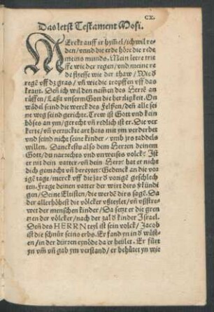 Das letst Testament Mosi.