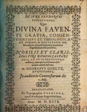 De Ivre Fevdorvm Conclvsiones
