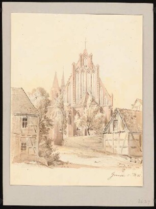 Marienkirche, Gransee: Perspektivische Ansicht