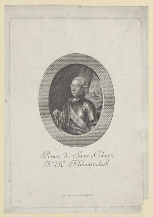 Bildnis des Friedrich Josias von Sachsen-Coburg
