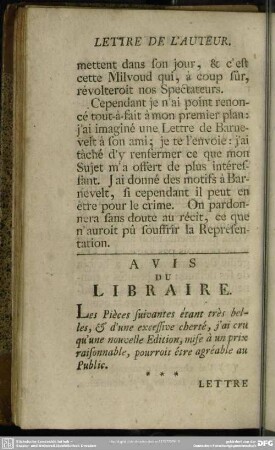 Avis Du Libraire