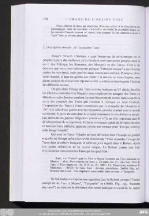 2. Description morale : le "caractère" turc