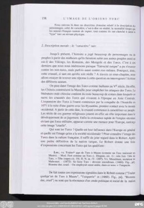 2. Description morale : le "caractère" turc