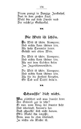 Die Welt ist schön