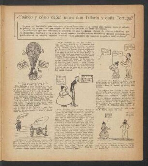 ¿Cuándo y cómo deben morir don Tallarín y doña Tortuga?