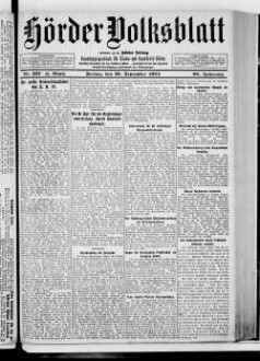 Hörder Volksblatt. 1884-1934