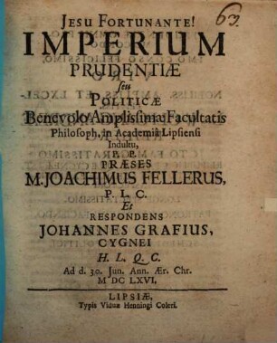 Imperium prudentiae seu politicae