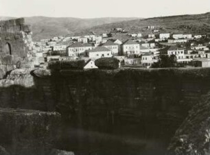 1. Weltkrieg. Palästinafront. Baalbek. Stadtansicht von der Tempelanlage