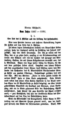 Vierter Abschnitt. Vom Jahre 1567 - 1592.