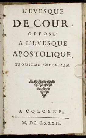 Troisieme Entretien.