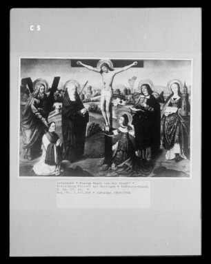 Kreuzigung Christi mit Heiligen