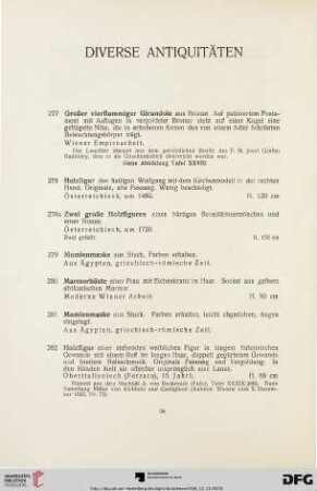 Diverse Antiquitäten (Nr. 277-315)