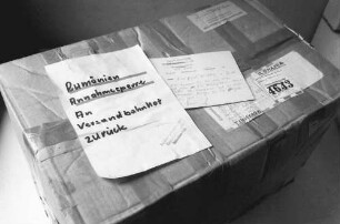 Freiburg: Postpaket nach Rumänien; Annahme verweigert, zurück an Abgangsbahnhof