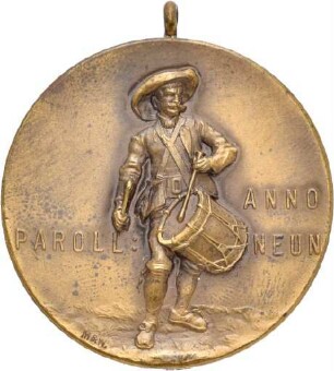 Medaille auf das Jubiläumsschießen zum 40jähr. Bestehen der Sektion Schwaben des Alpenvereins