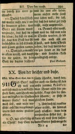 XX. Von der beichte und buße