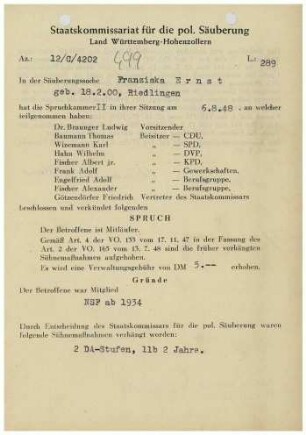 Ernst, Franziska