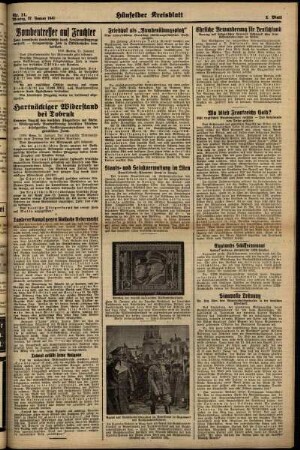 Zweite Ausgabe vom Montag, den 27. Januar 1941.