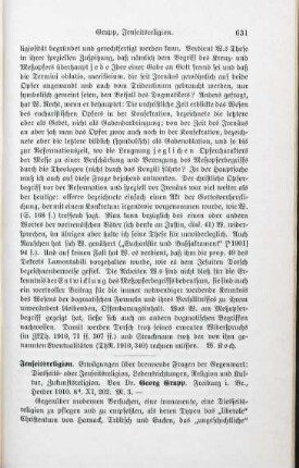 631-632 [Rezension] Grupp, Georg, Jenseitsreligion