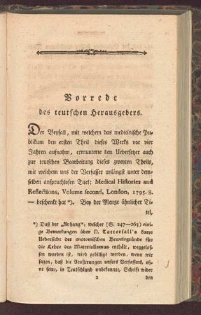 Vorrede des teutschen Herausgebers