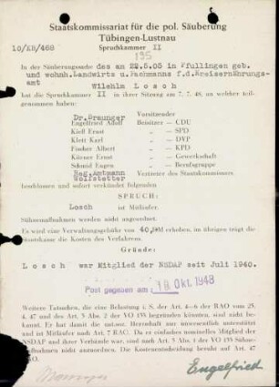 Losch, Wilhelm