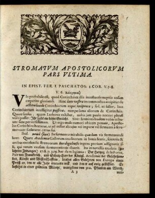 In Epist. Fer. I. Paschatos. I. Cor. V. 5-8.