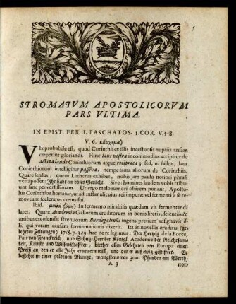 In Epist. Fer. I. Paschatos. I. Cor. V. 5-8.