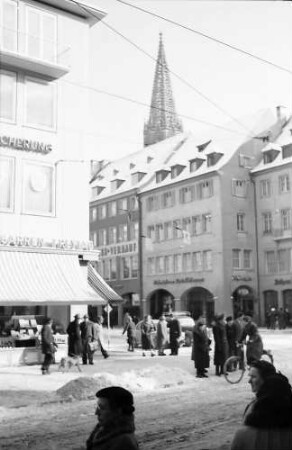 Freiburg: Ecke Bertoldsbrunnen