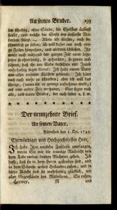 Der neunzehnte Brief