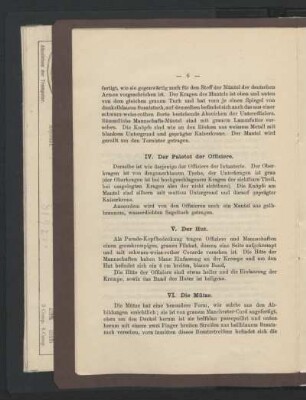 VI. Die Mütze.