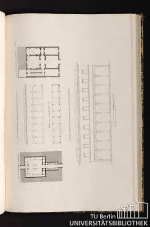 Pl. 83. Plan Du Palais Zanopucci A Florence. Elevation Géometrale Du Petit Marché Aux Poissons A Florence. Plan D'Un Petit Palais A Florence. Plan Du Petit Marché Aux Poissons. Elévation Géométrale De L'Hopital De St.e Marie Nouvelle A Florence.