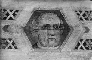 Details aus der Umrahmung verschiedener Fresken, Köpfe