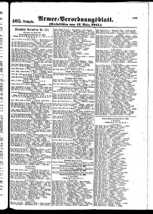 405.Ausgabe. Mittwoch, 17. März 1915