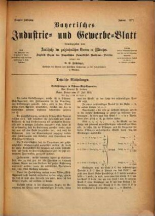 Bayerisches Industrie- und Gewerbeblatt. 9. 1877