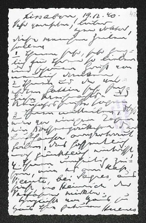 Brief von Gudrun Hoyningen-Huene und Oswald von Hoyningen-Huene an Gerhart Hauptmann